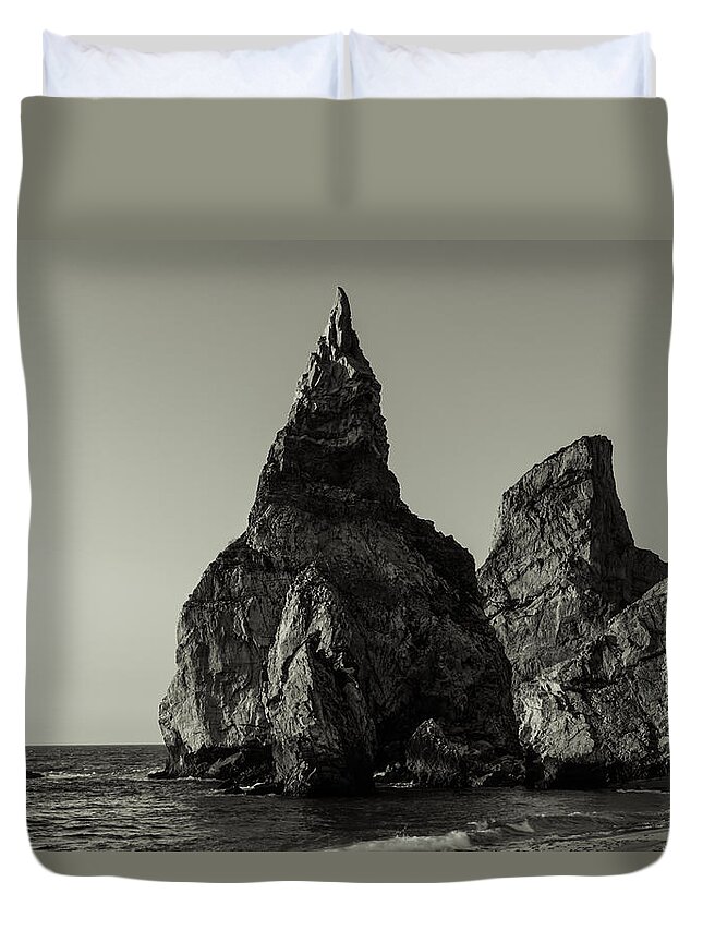 Bears Beach Duvet Cover featuring the photograph Sea Stacks IV by Marco Oliveira