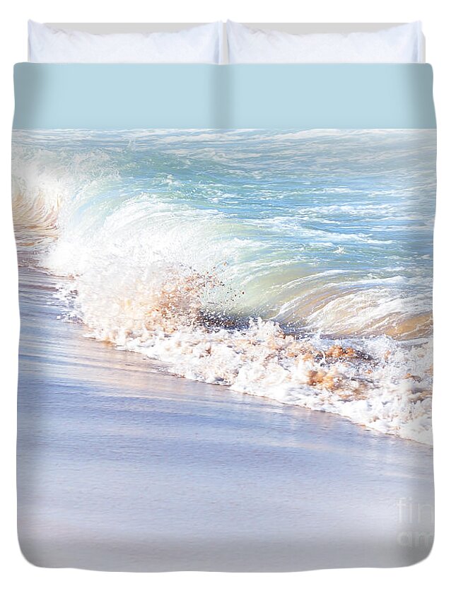 Seashore Pastel Duvet Cover featuring the photograph Seashore Pastel by Kaye Menner