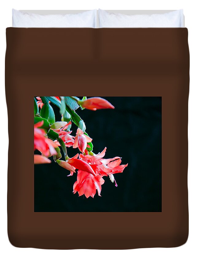 Floral Duvet Cover featuring the photograph Seasonal Bloom by E Faithe Lester