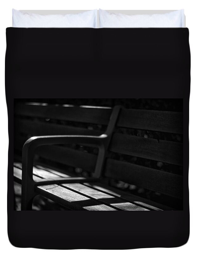 Seat Duvet Cover featuring the photograph Seat of Memories by Pablo Lopez