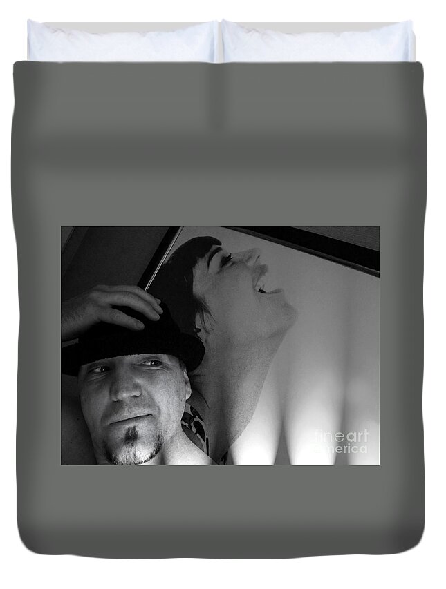 Self Duvet Cover featuring the photograph Self Portrait by Kip Krause