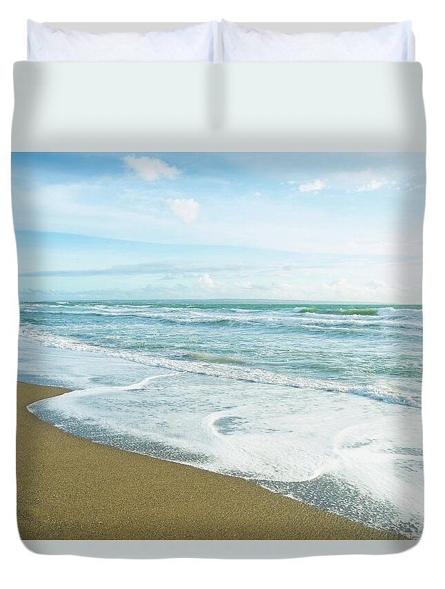Scenics Duvet Cover featuring the photograph Seminyak Beach, Bali by John Harper