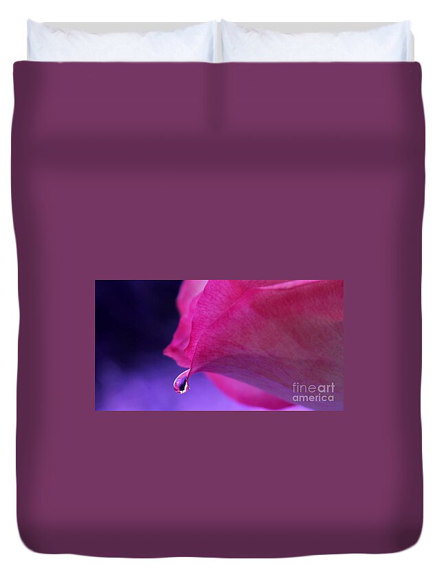 Pink Rose Duvet Cover featuring the photograph Sentimental Memories by Krissy Katsimbras