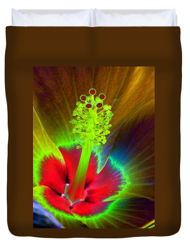 Hibiscus Duvet Cover featuring the photograph Shades of Summer - PhotoPower 2306 by Pamela Critchlow