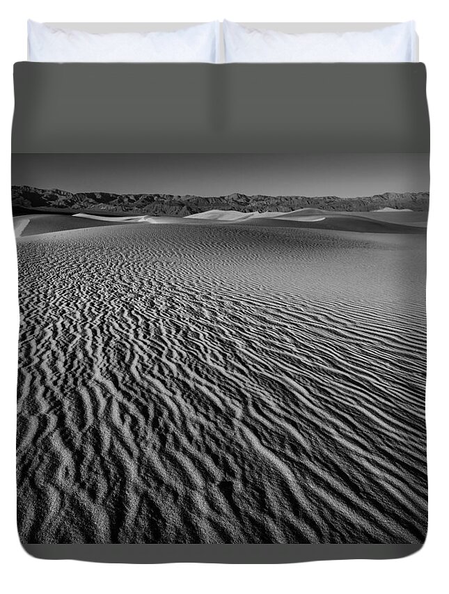 Death Valley Duvet Cover featuring the photograph Shape Shifters by Dan Mihai