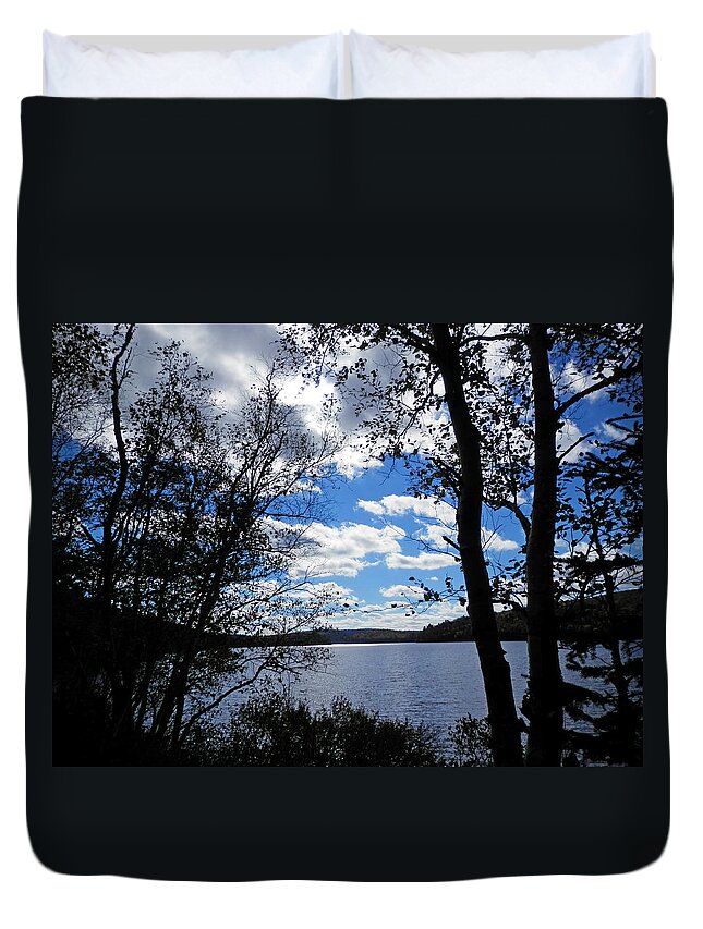 Silhouette Duvet Cover featuring the photograph Silhoutte 1 by Pema Hou