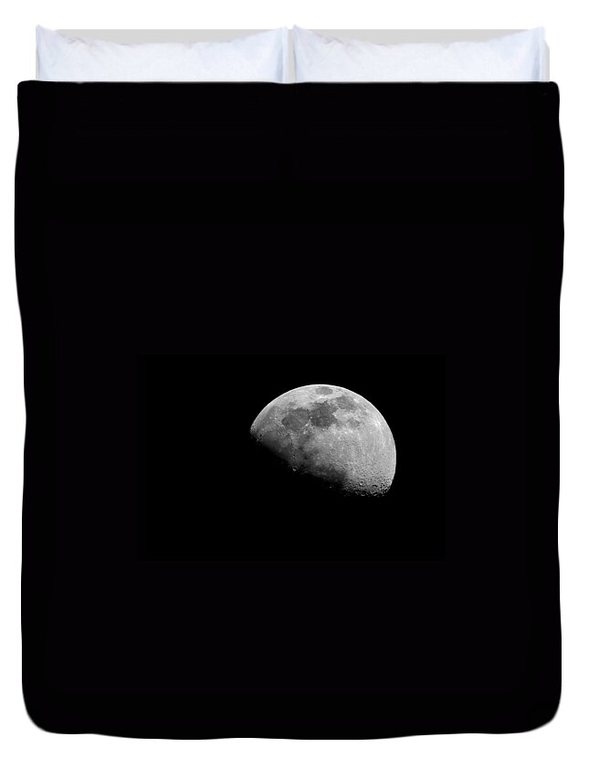 Night Duvet Cover featuring the photograph Silver Moon by AM FineArtPrints