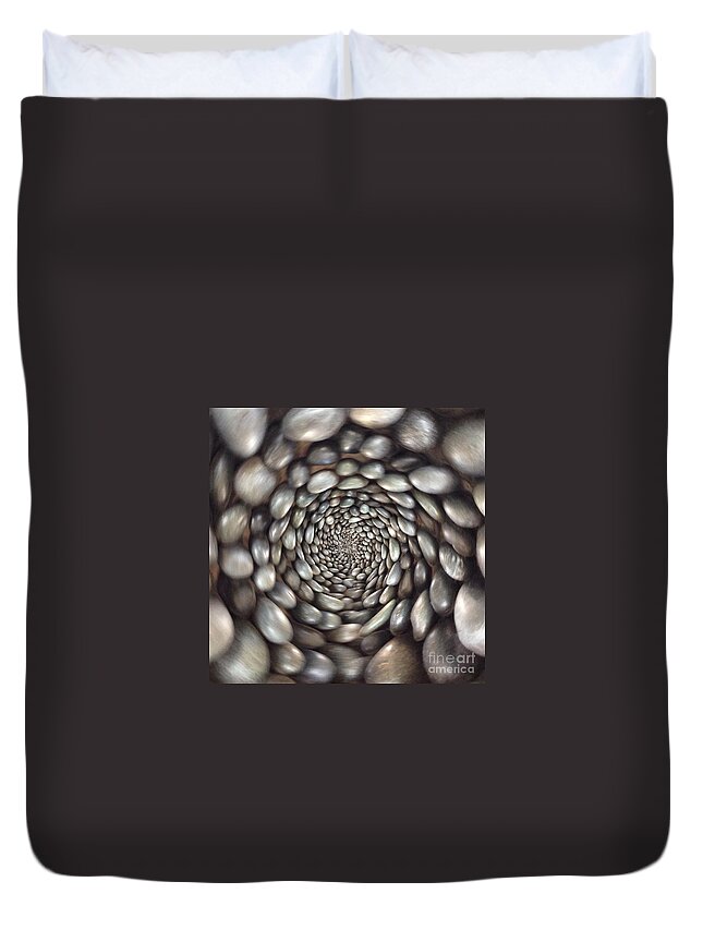 Abstract Duvet Cover featuring the photograph Sinking Feeling by John Greco