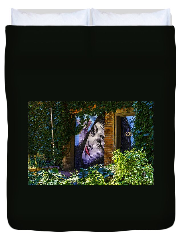  Duvet Cover featuring the photograph Sleeping Lady no Watermark by Raymond Kunst