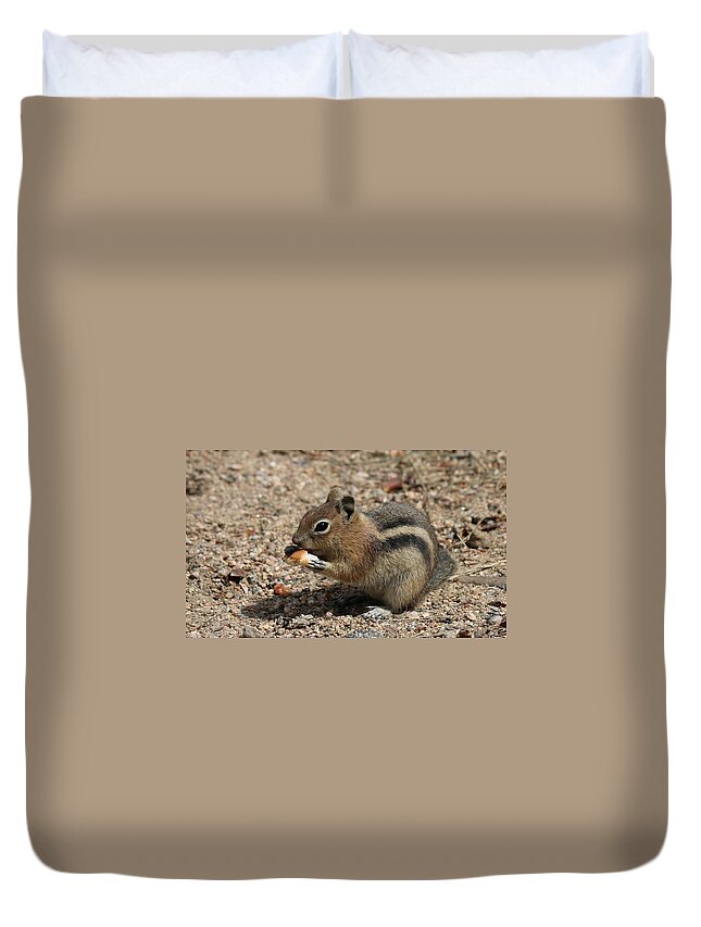  Duvet Cover featuring the photograph Snack Time by Christy Pooschke