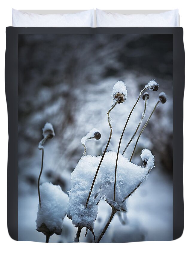 Snow Duvet Cover featuring the photograph Snow Forms by Belinda Greb