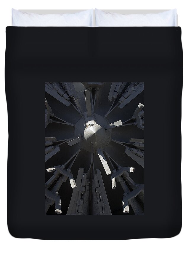 Chama Duvet Cover featuring the photograph Snowblower by Steven Ralser