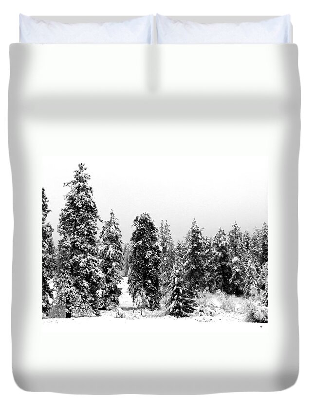 Snowy Morn Duvet Cover featuring the photograph Snowy Morn by Will Borden