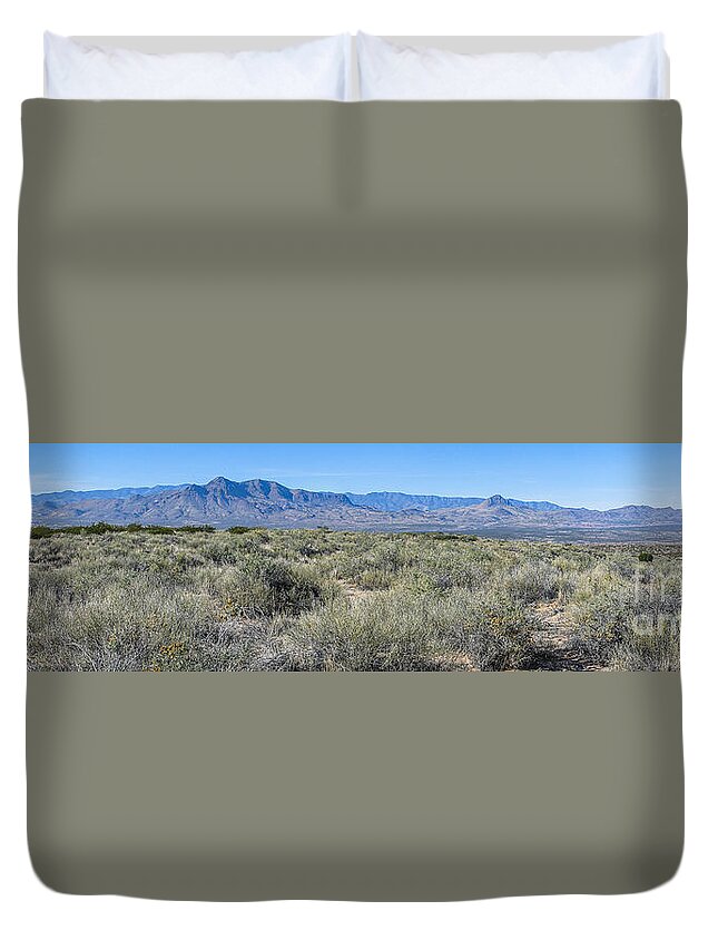 New Mexico Duvet Cover featuring the photograph Socorro New Mexico by Steven Ralser