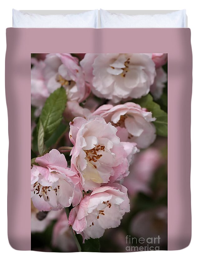 Flower Duvet Cover featuring the photograph Soft Blossom by Joy Watson