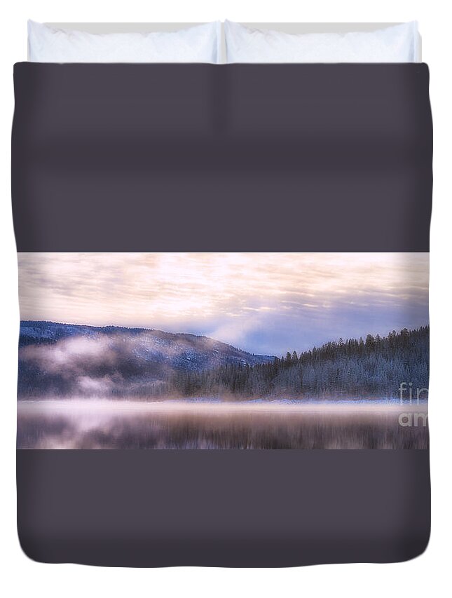 Morning Duvet Cover featuring the photograph Soft Light of Winter by Anthony Michael Bonafede