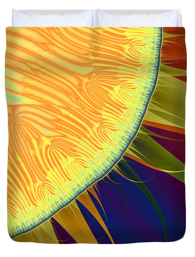Vic Eberly Duvet Cover featuring the digital art Sol by Vic Eberly