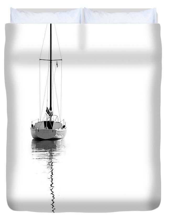 Tahoe Duvet Cover featuring the photograph Solitude for canvas by Lar Matre