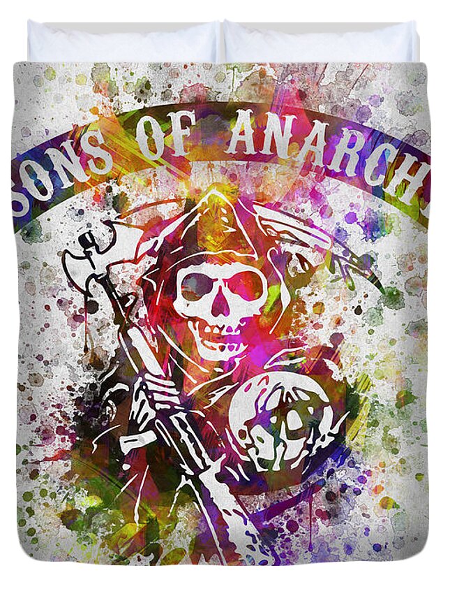 Sons Of Anarchy In Color Duvet Cover For Sale By Aged Pixel