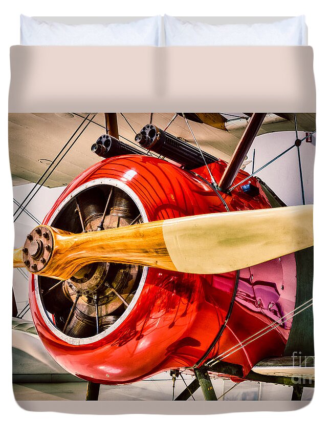Aircraft Duvet Cover featuring the photograph Sopwith Camel by Inge Johnsson