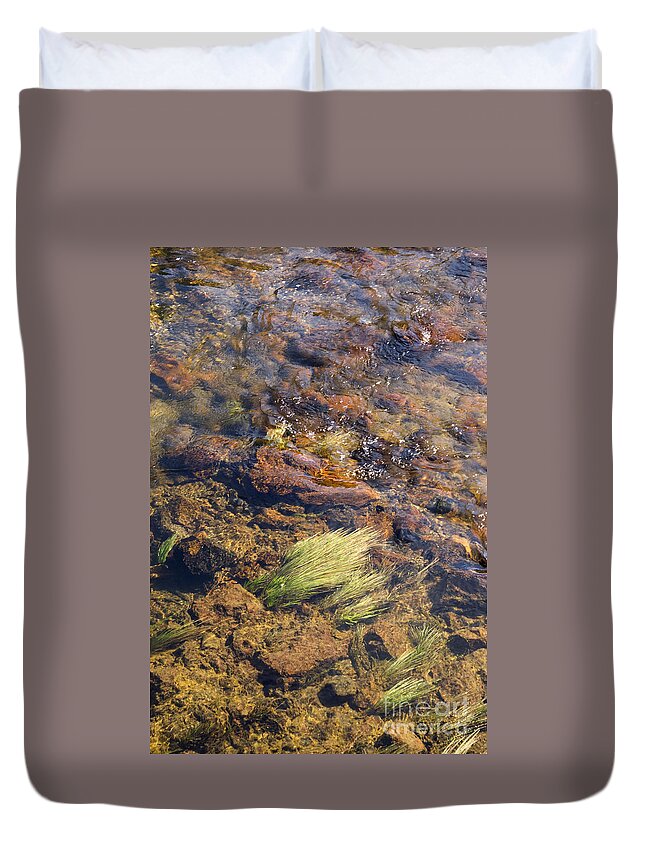 Gibbon River Duvet Cover featuring the photograph Sound and Motion by Bob Phillips
