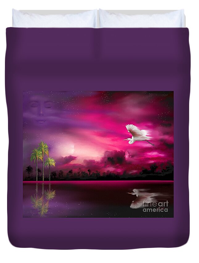 Eeriness Duvet Cover featuring the painting Southern Magic by Artificium -