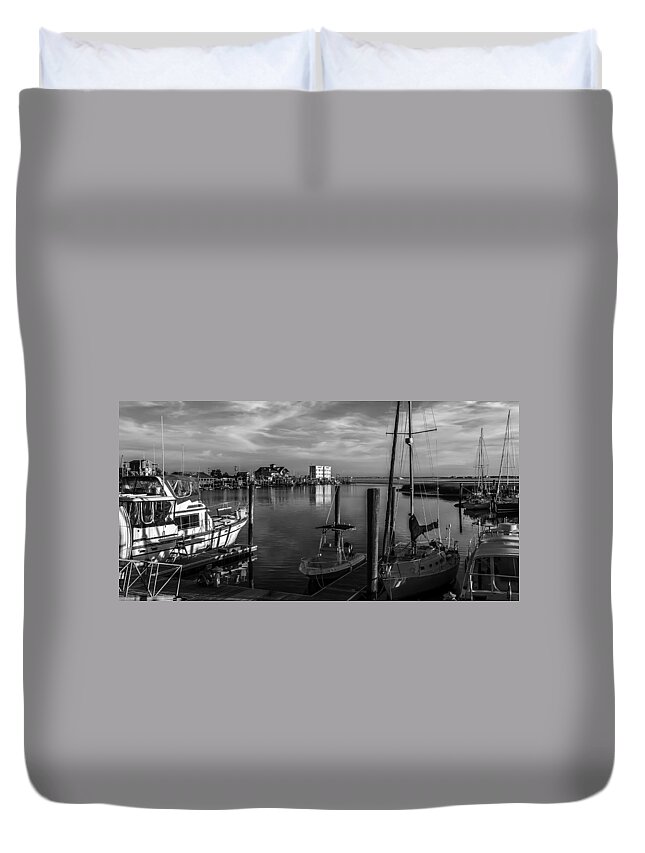 Southport Duvet Cover featuring the photograph Southport Yacht Basic by Nick Noble