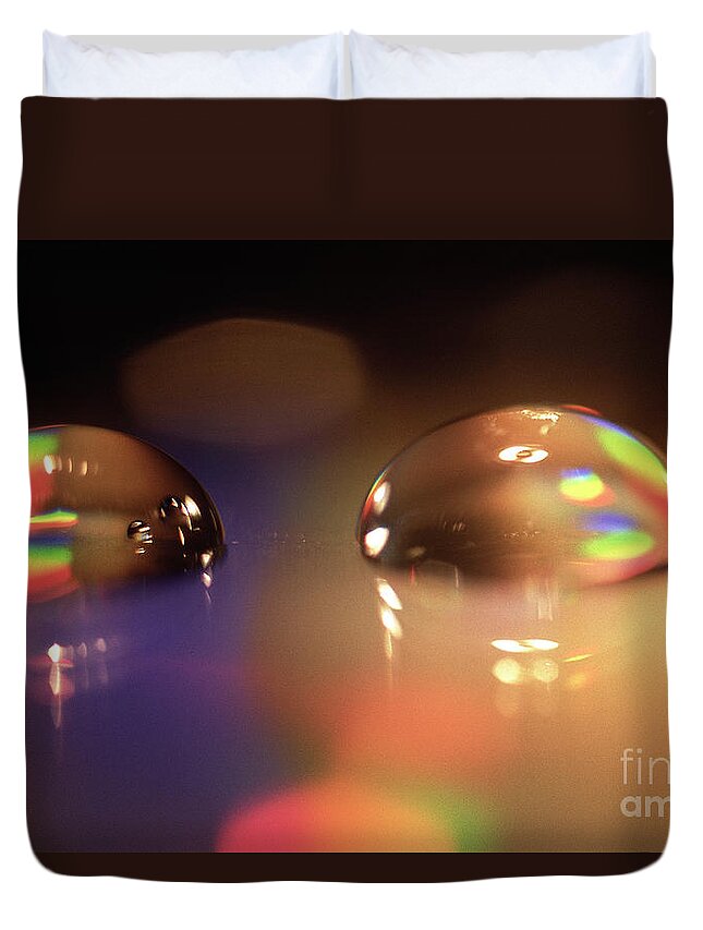 Abstract Duvet Cover featuring the photograph Spectrum of colors by Heiko Koehrer-Wagner