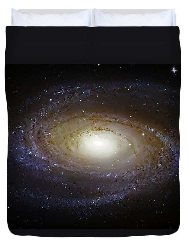 Universe Duvet Cover featuring the photograph Spiral Galaxy M81 by Jennifer Rondinelli Reilly - Fine Art Photography