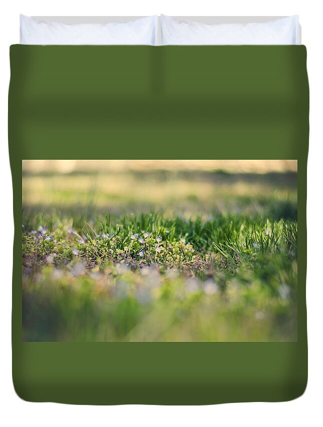 Flower Duvet Cover featuring the photograph Spring by Heather Applegate