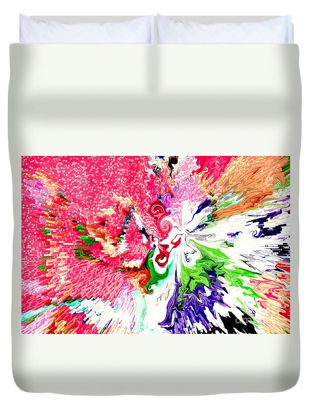 Abstract Duvet Cover featuring the photograph Springtime by Linda Cox