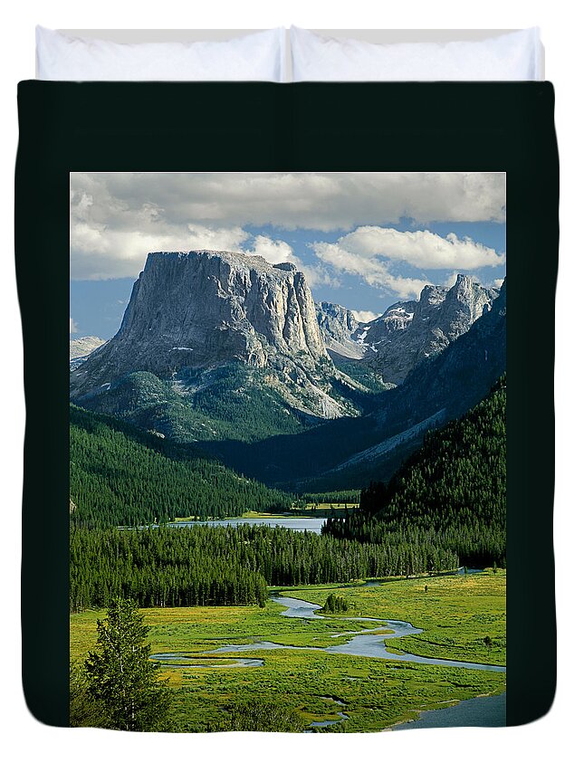 Squaretop Mountain Duvet Cover featuring the photograph Squaretop Mountain 3 by Ed Cooper Photography