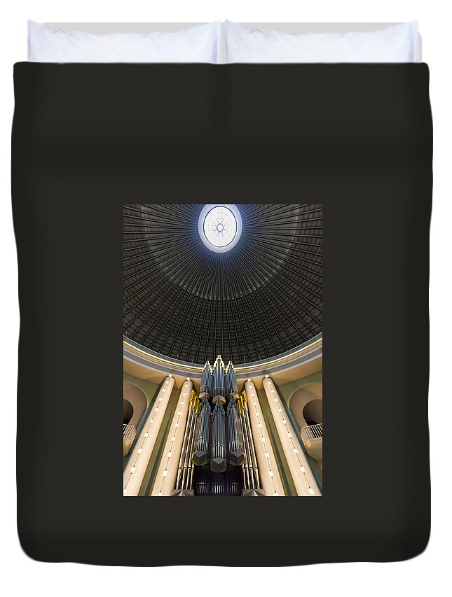 Berlin Duvet Cover featuring the photograph St Hedwig Berlin by Jenny Setchell