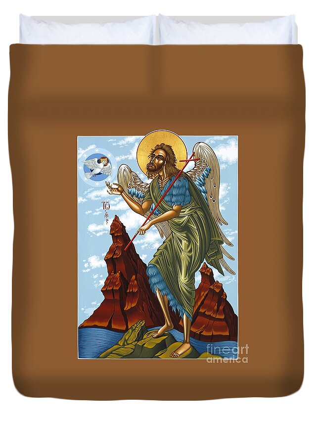 Medjugorje Duvet Cover featuring the painting St. John the Forerunner also The Baptist 082 by William Hart McNichols