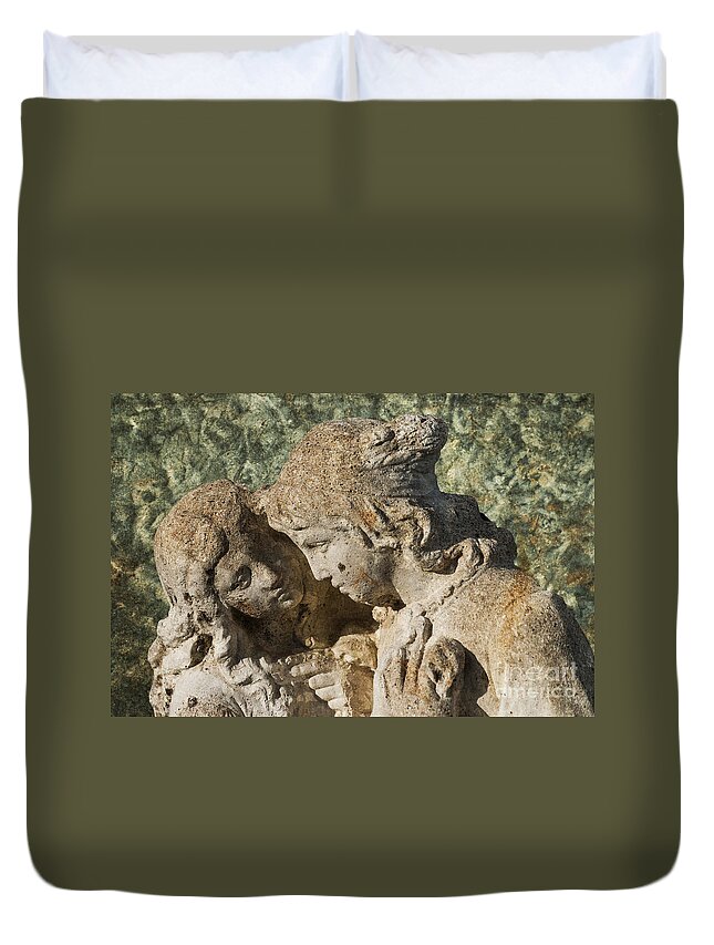 Romeo And Juliet Duvet Cover featuring the photograph Star Crossed Lovers by Steve Purnell