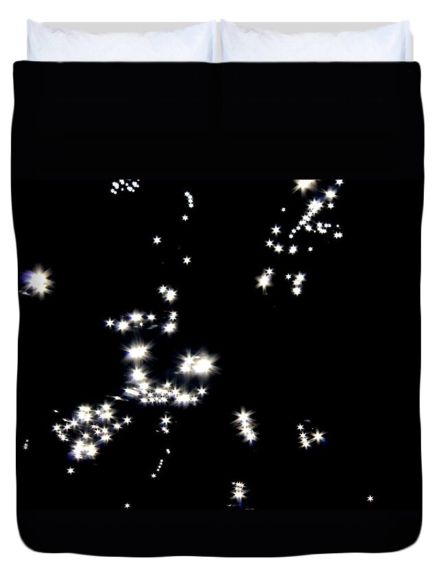 Star Duvet Cover featuring the photograph Starlight by Cathie Douglas
