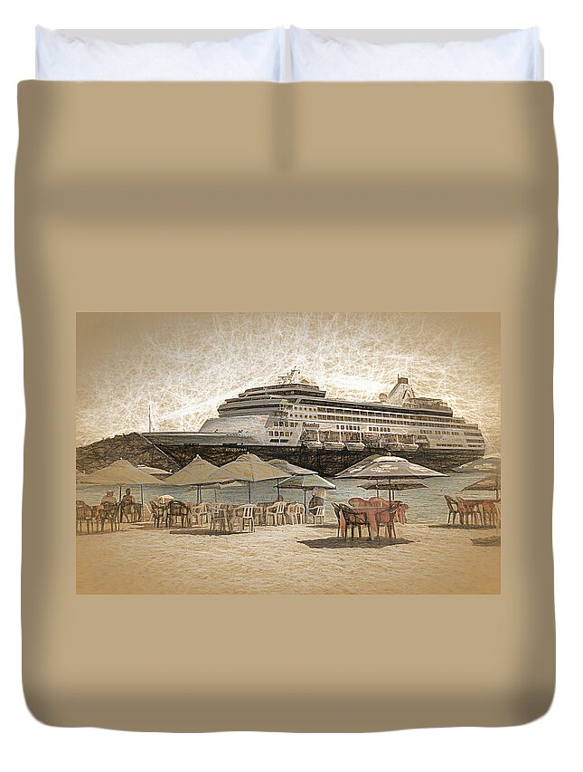 Tourism Duvet Cover featuring the photograph Statendam by Maria Coulson