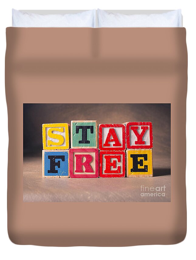 Stay Free Duvet Cover featuring the photograph Stay Free by Art Whitton