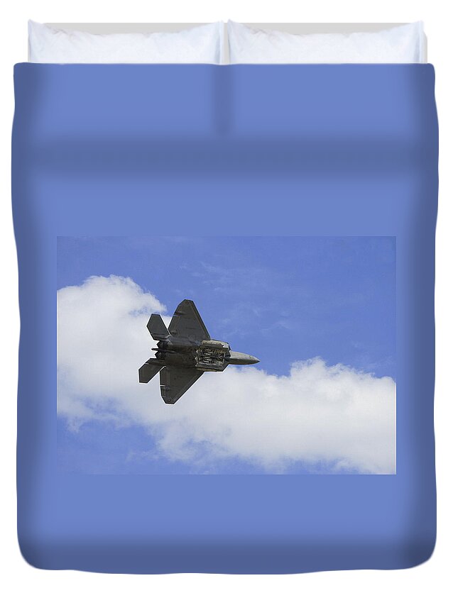 Sun N Fun 2014 Duvet Cover featuring the photograph Stealth by Laurie Perry