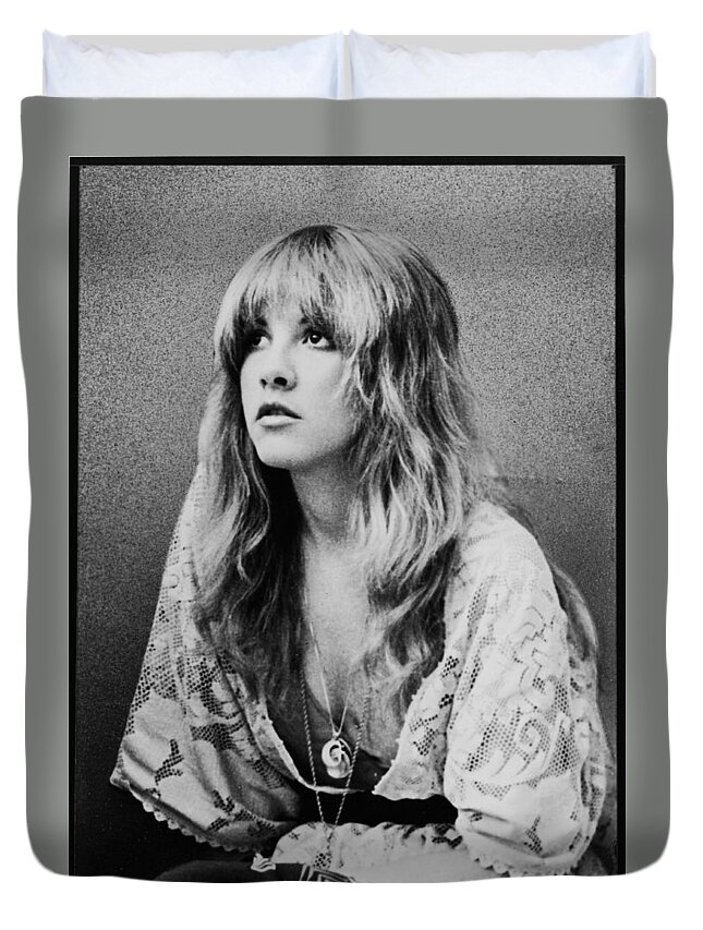 Stevie Nicks Duvet Cover featuring the photograph Stevie Nicks by Georgia Clare