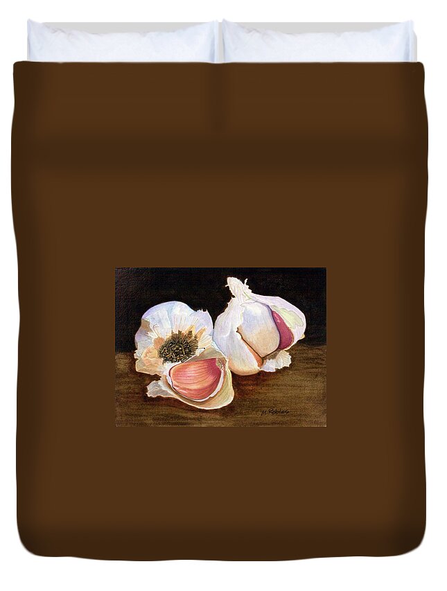 Acrylic Duvet Cover featuring the painting Still Life No. 2 by Mike Robles