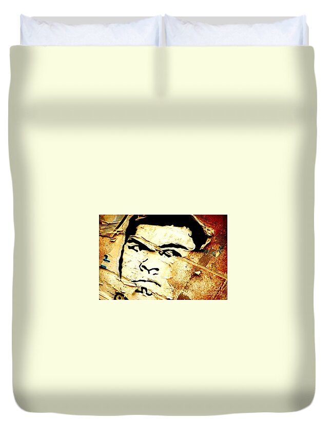 Abstract Duvet Cover featuring the photograph Still Standing by Christiane Hellner-OBrien