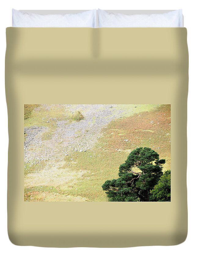 Ireland Duvet Cover featuring the photograph Stillness. Wicklow Mountains. Ireland by Jenny Rainbow