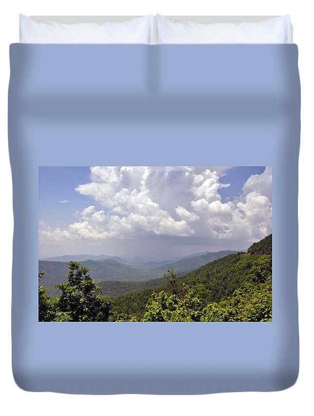 Landscape Duvet Cover featuring the photograph Storm Clouds by Kay Lovingood
