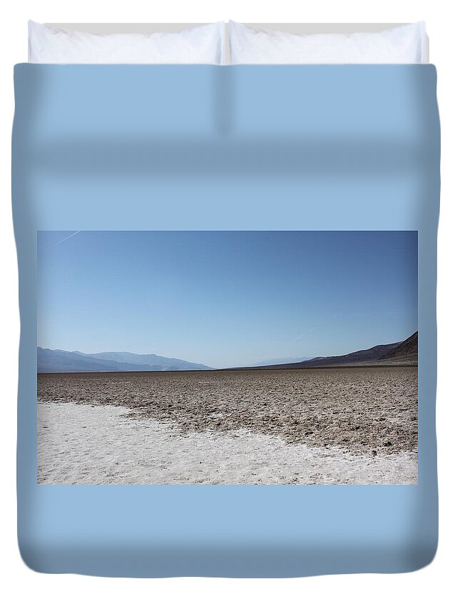 Death Valley Duvet Cover featuring the photograph Strange Lands by Amy Gallagher