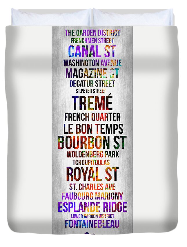 City Of New Orleans Duvet Covers