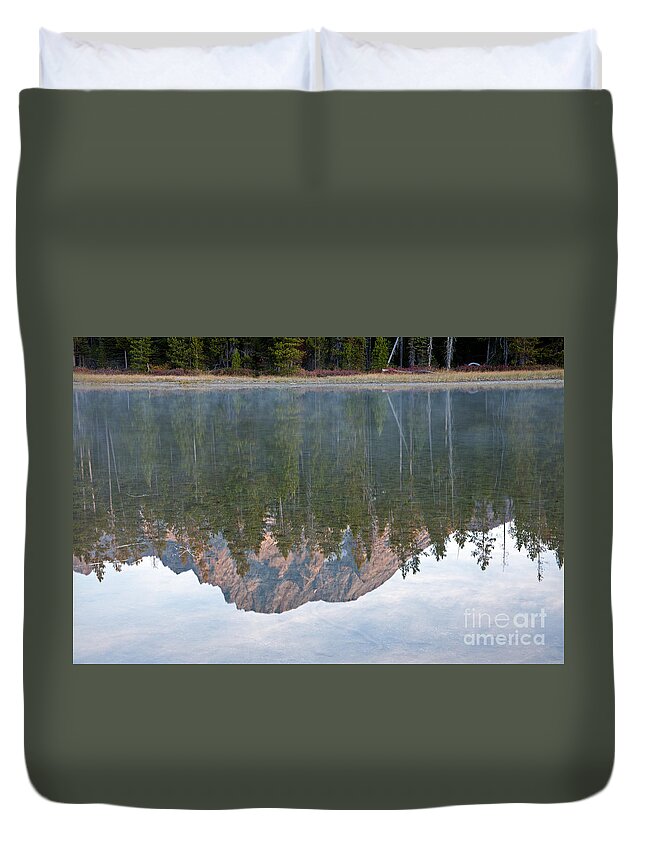 Grand Teton Np Duvet Cover featuring the photograph String Lake Grand Teton National Park by Fred Stearns