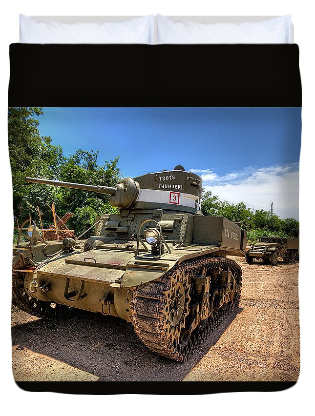 Tim Stanley Duvet Cover featuring the photograph Stuart Tank by Tim Stanley