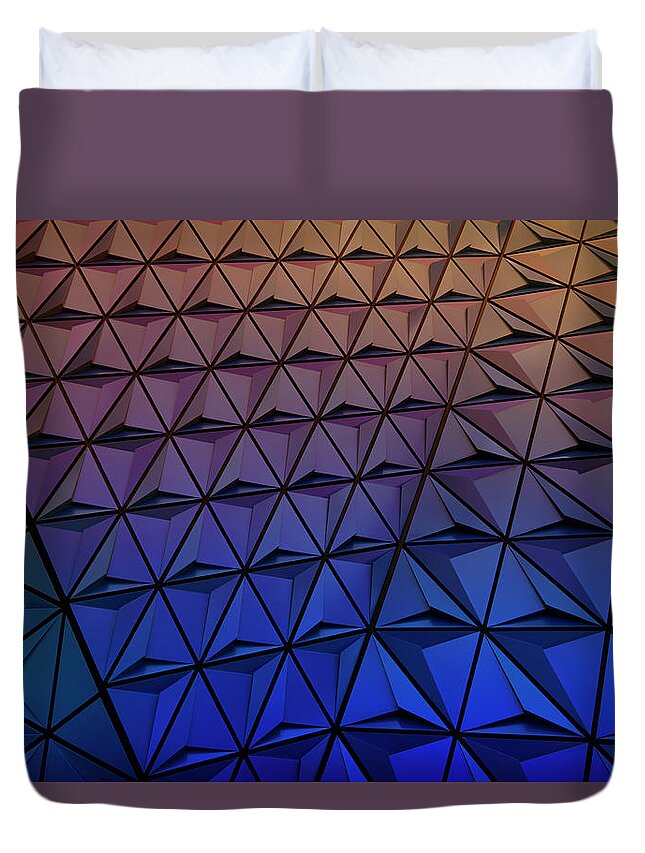 Purple Duvet Cover featuring the photograph Study Of Patterns And Colours by Roland Shainidze Photogaphy