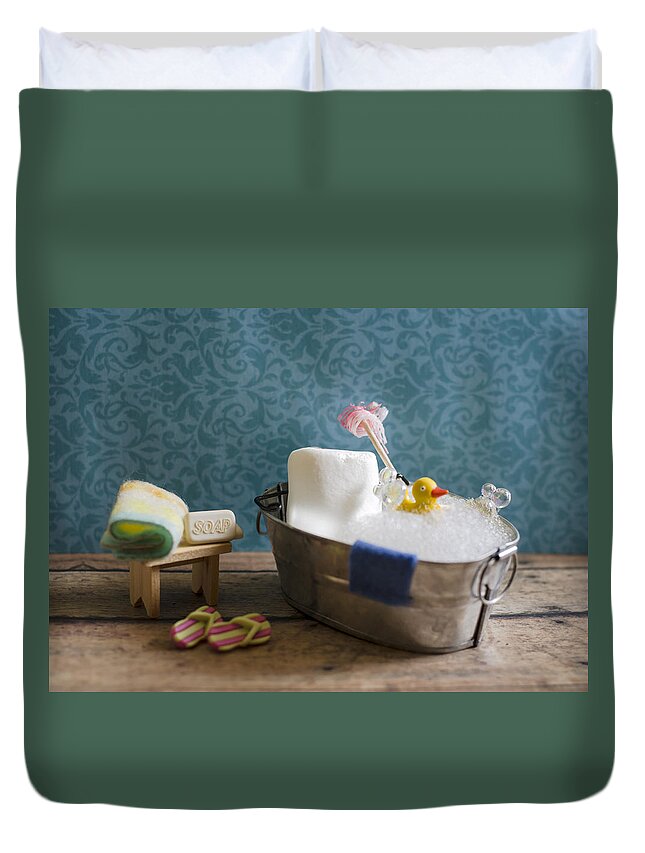 Bath Duvet Cover featuring the photograph Sugar Scrub by Heather Applegate